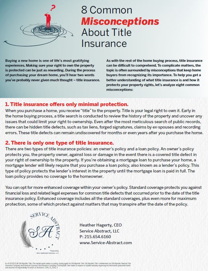 8 Misconceptions about title insurance
